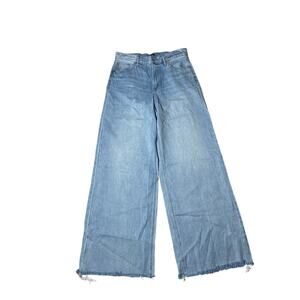 Express Relaxed Wide Leg Light Wash Jeans Size 8